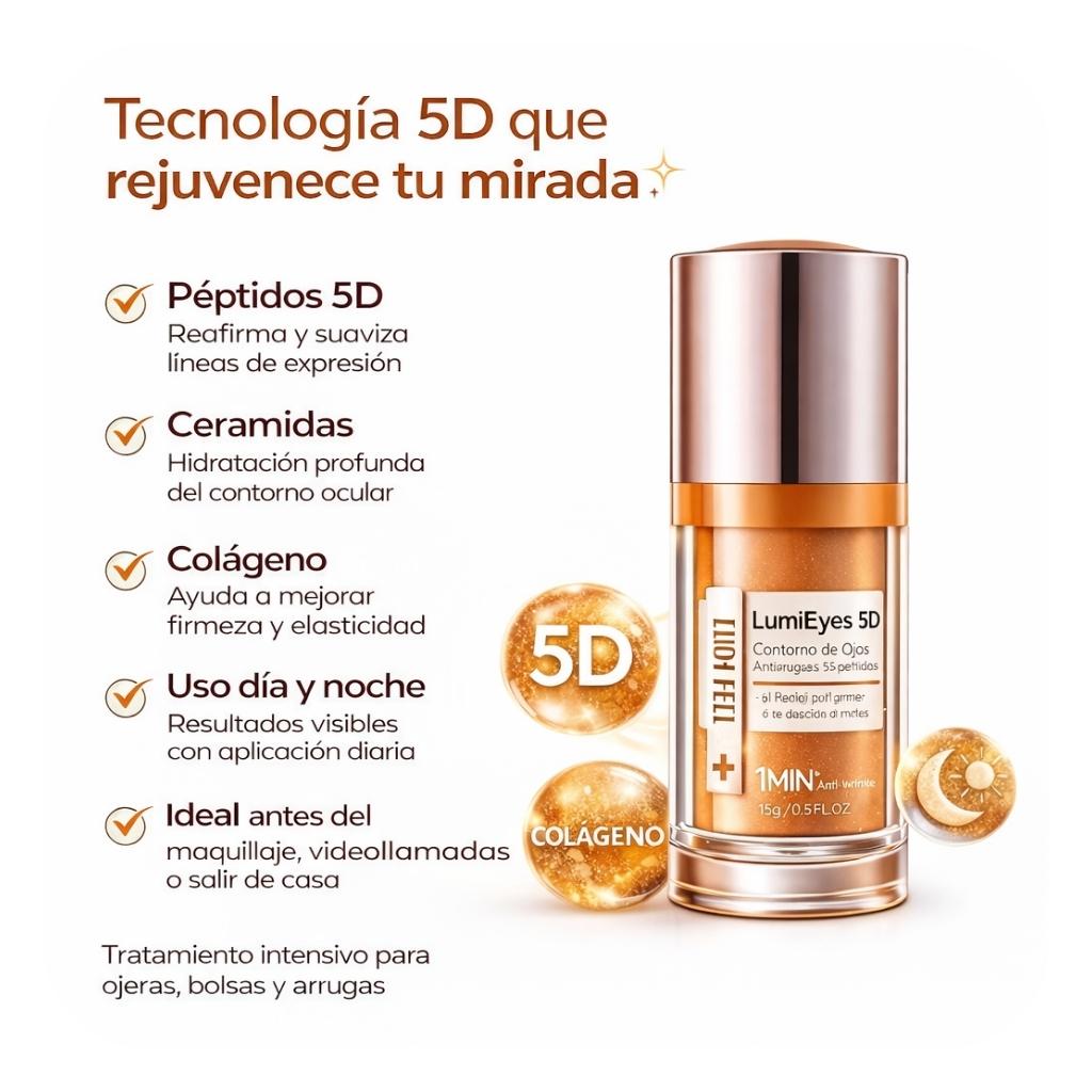 LumiEyes 5D™️ 👁 ✨Difumina ojeras y líneas de expresión en solo 1 minuto ⏱