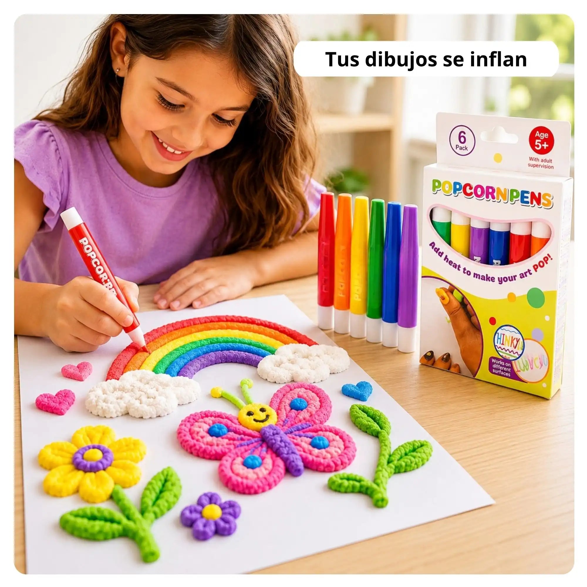 Plumones esponjosos 3D® 🎨 Dale vida y volumen a tus creaciones✨