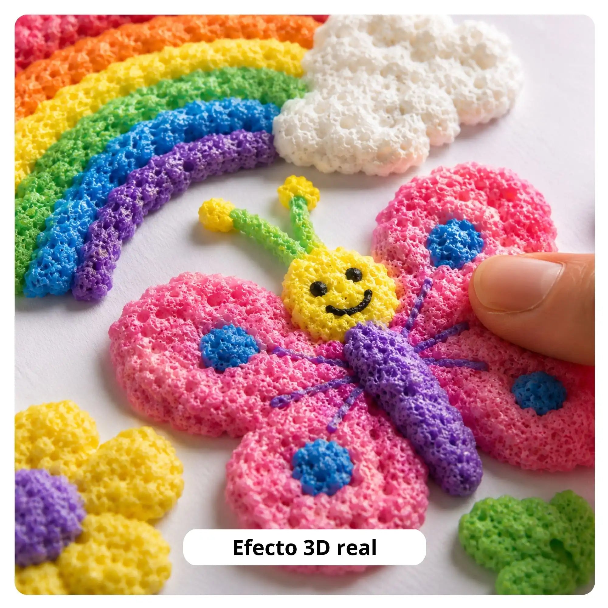 Plumones esponjosos 3D® 🎨 Dale vida y volumen a tus creaciones✨